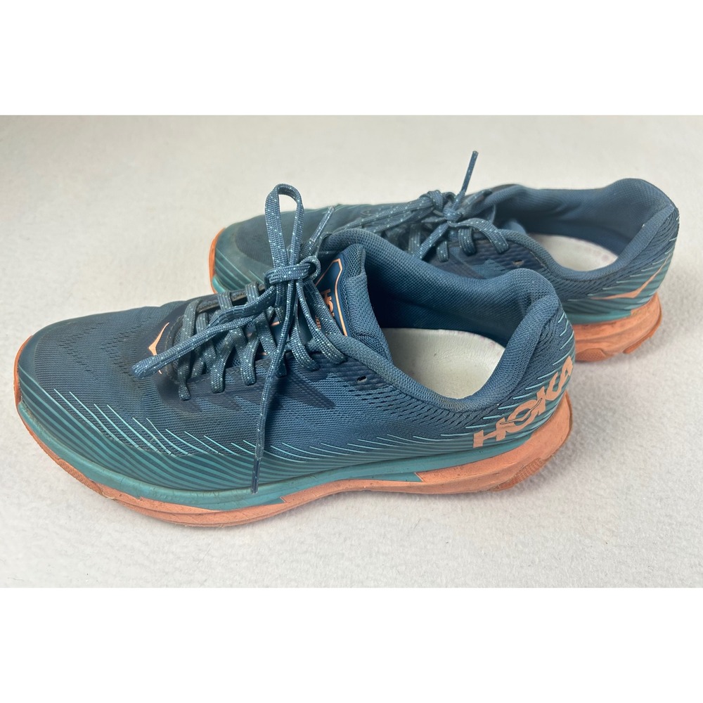 Hoka One One Torrent 2 Women 9.5 Blue Orange Trail Running Shoes Trailcore
